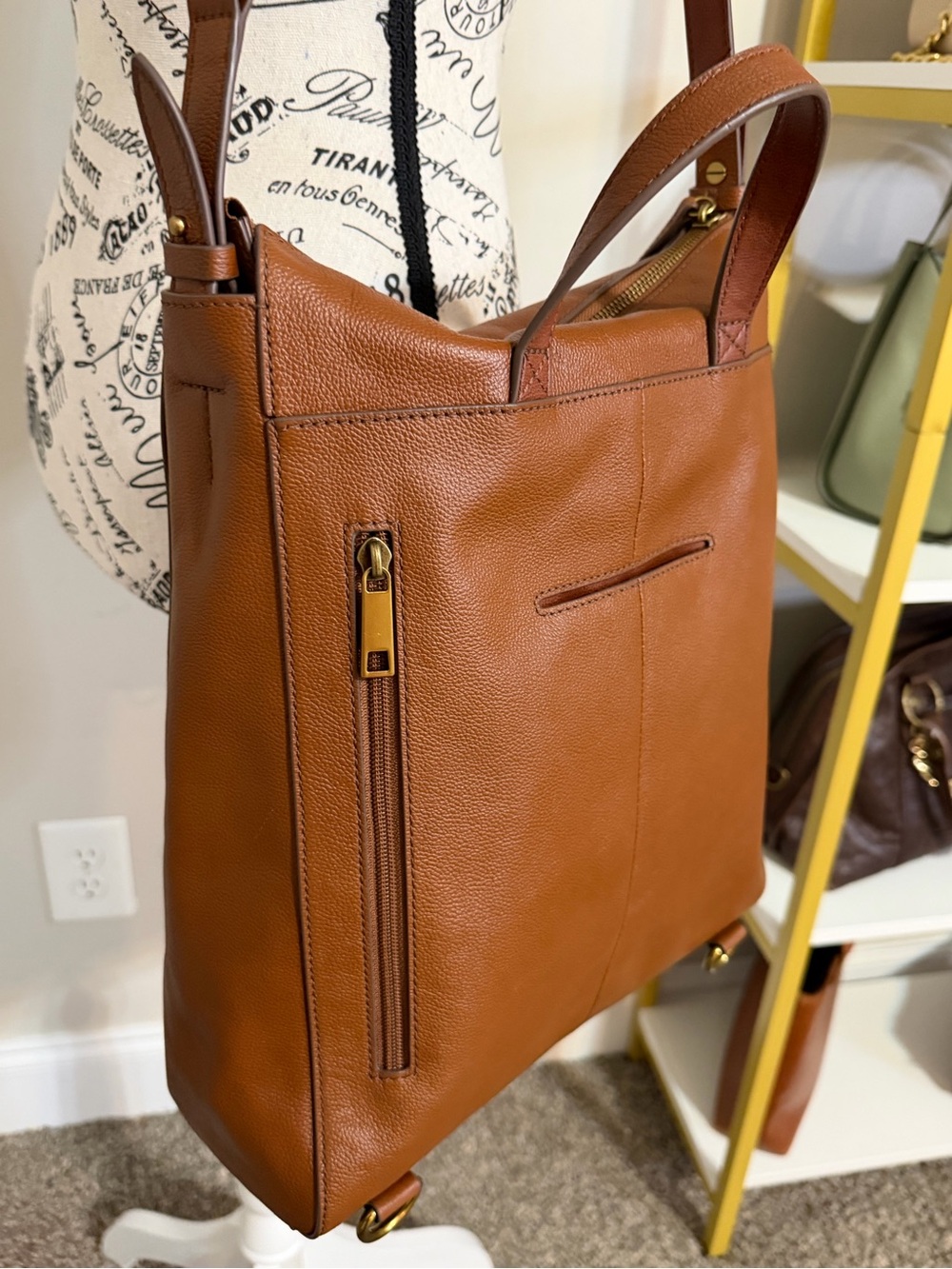 Fossil Elina Convertible Backpack Shoulder Bag Crossbody - Picture 8 of 14